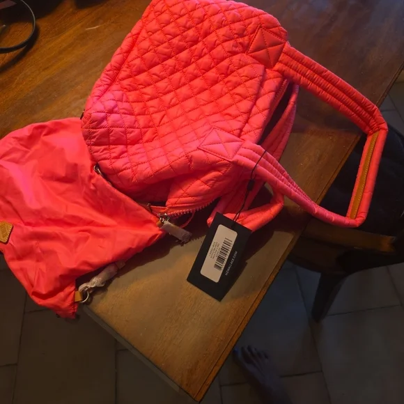 MZ Wallace Vibrant Pink Quilted Tote - Picture 3 of 5